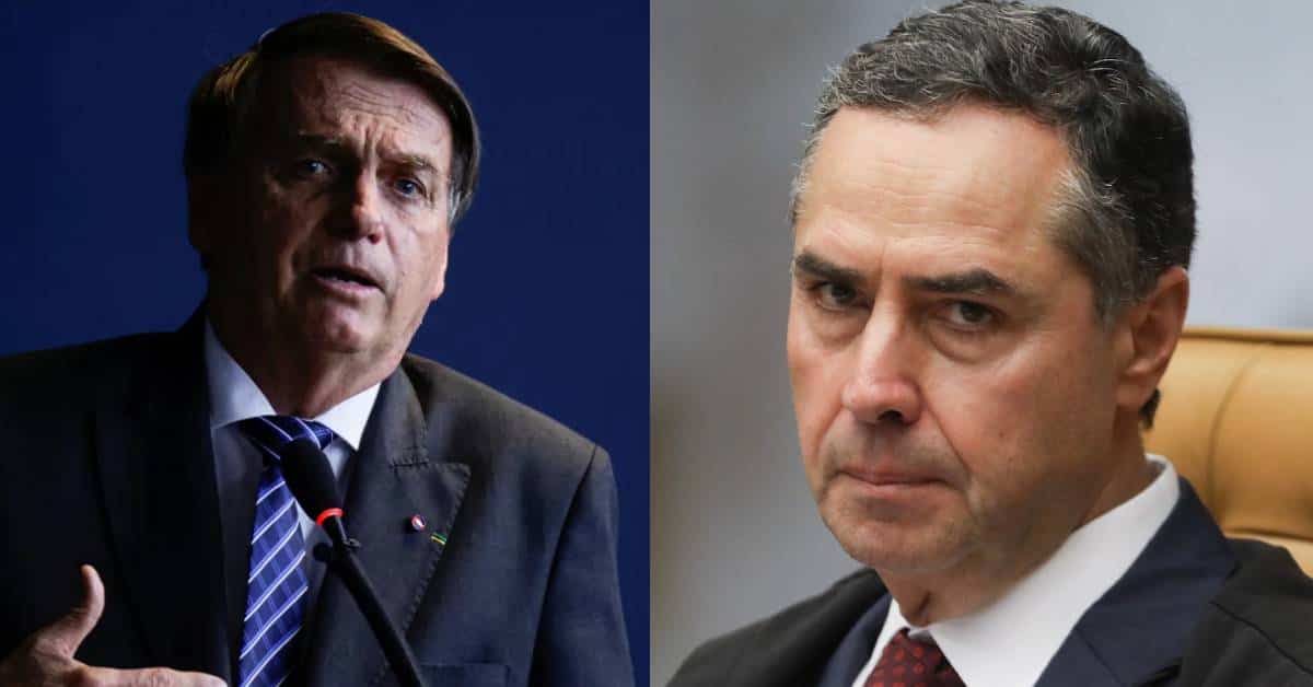 Bolsonaro e Barroso - Foto Reprodução do Twitter