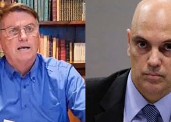 Bolsonaro e Moraes - Foto Reprodução do Twitter