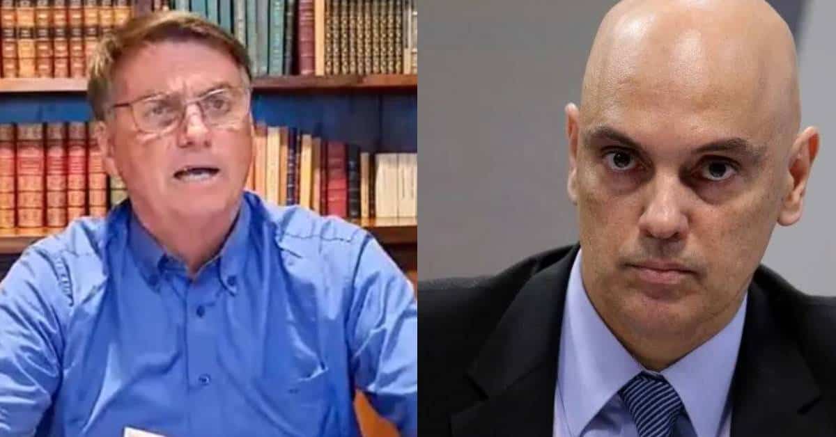 Bolsonaro e Moraes - Foto Reprodução do Twitter
