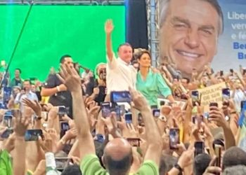 Bolsonaro no Maracanãzinho - Foto Reprodução do Twitter