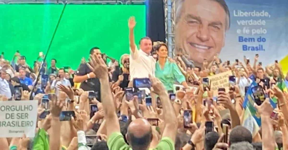 Bolsonaro no Maracanãzinho - Foto Reprodução do Twitter