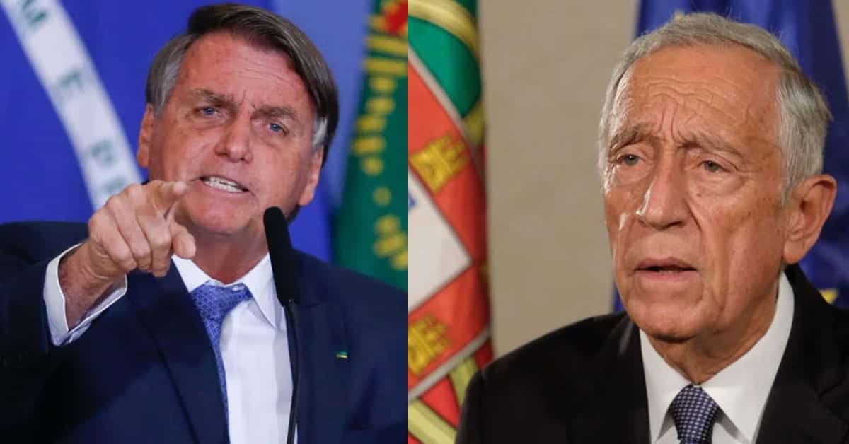 Jair Bolsonaro e Rebelo de Souza - Foto Reprodução do Twitter