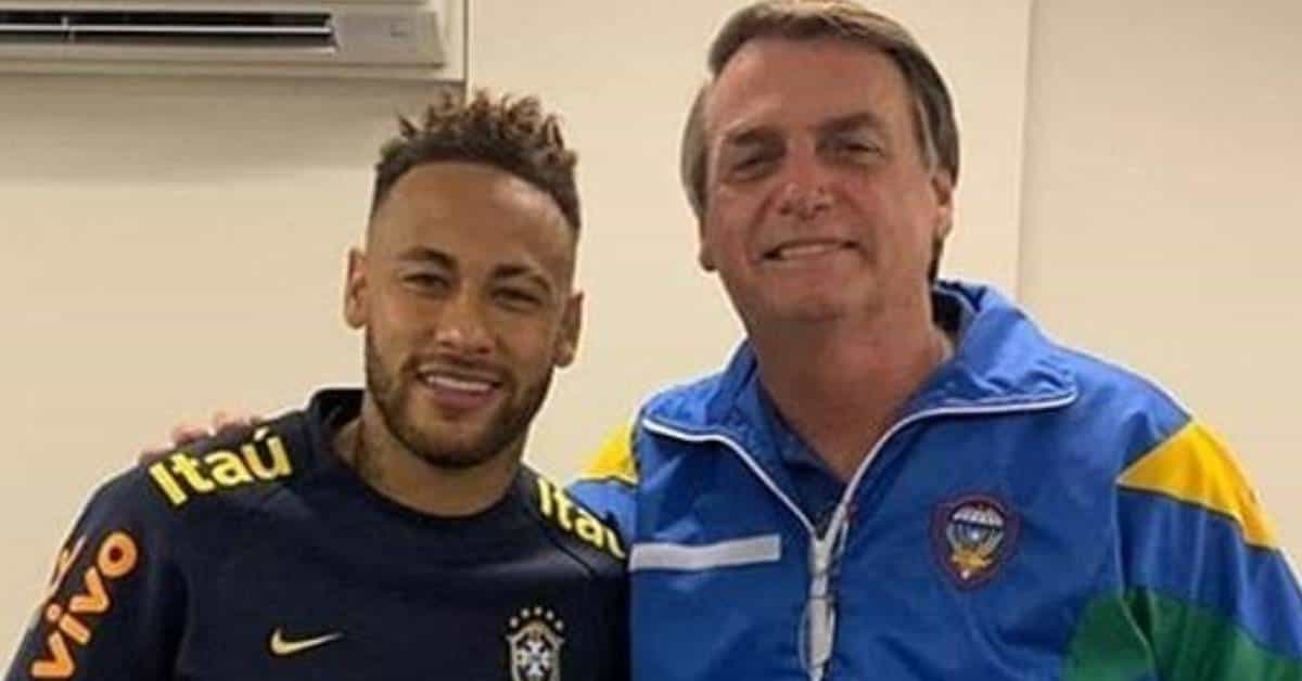 Neymar e Bolsonaro - Foto Reprodução do Twitter