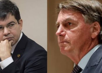 Randolfe Rodrigues e Bolsonaro - Foto Reprodução do Twitter
