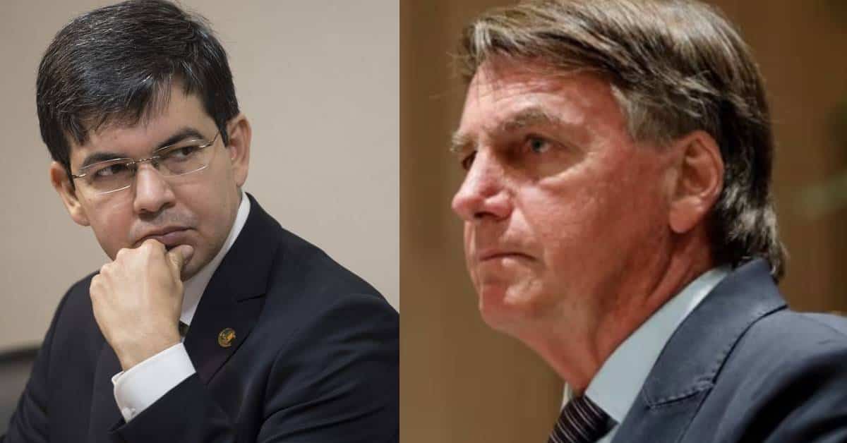 Randolfe Rodrigues e Bolsonaro - Foto Reprodução do Twitter