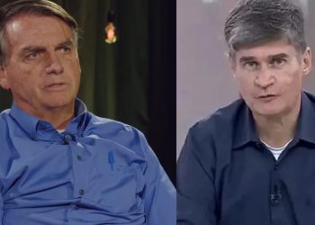 Bolsonaro e Fábio Piperno - Foto Reprodução do Twitter