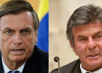 Bolsonaro e Luiz Fux - Foto Reprodução do Twitter