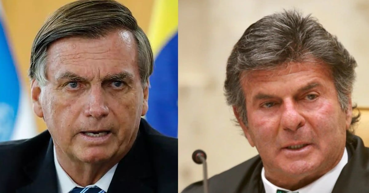 Bolsonaro e Luiz Fux - Foto Reprodução do Twitter