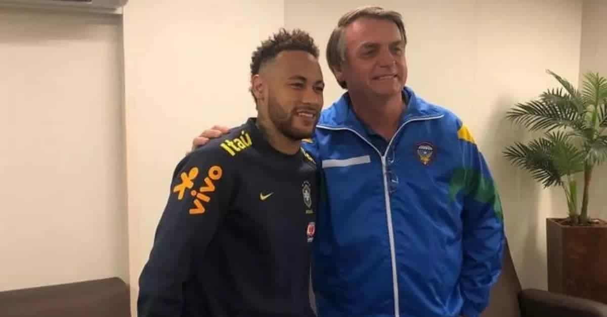 Bolsonaro e Neymar - Foto Reprodução do Twitter