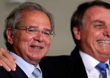 Bolsonaro e Paulo Guedes - Foto Reprodução do Twitter