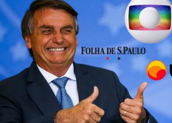 Bolsonaro e Velha Imprensa - Foto Reprodução do Twitter