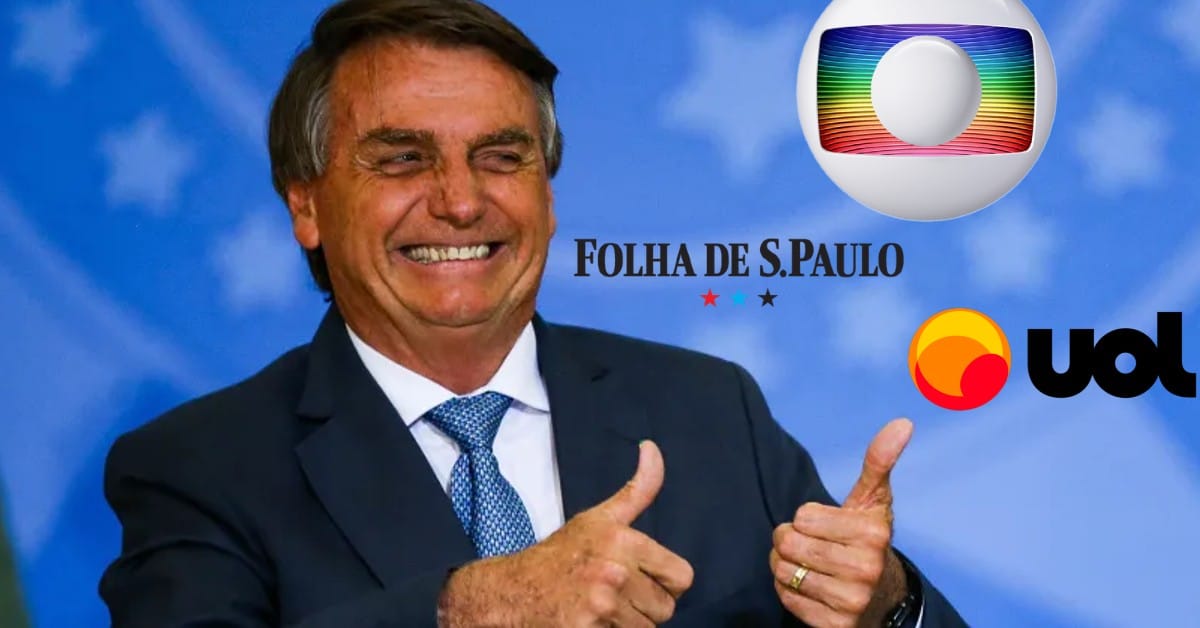 Bolsonaro e Velha Imprensa - Foto Reprodução do Twitter