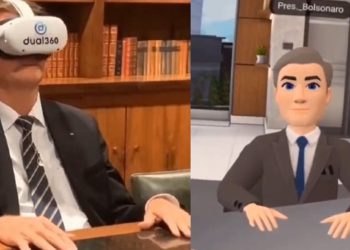 Bolsonaro no Metaverso - Foto Reprodução do Twitter