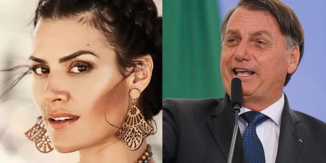 Mariana Abbott e Bolsonaro - Foto Reprodução do Twitter