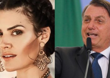 Mariana Abbott e Bolsonaro - Foto Reprodução do Twitter