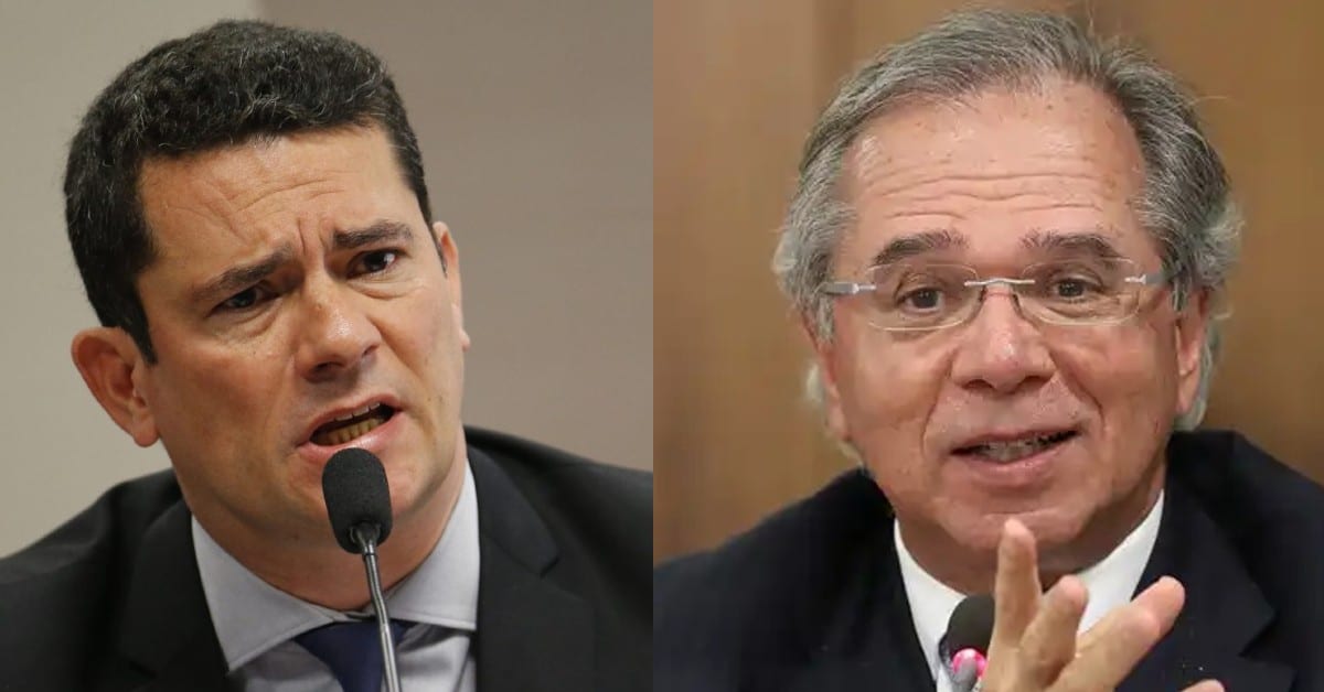 Sergio Moro e Paulo Guedes - Foto Reprodução do Twitter