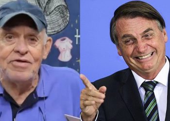 Silvio Luiz e Bolsonaro - Foto Reprodução do Twitter