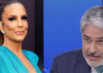 William Bonner e Ivete Sangalo - Foto Reprodução do Twitter