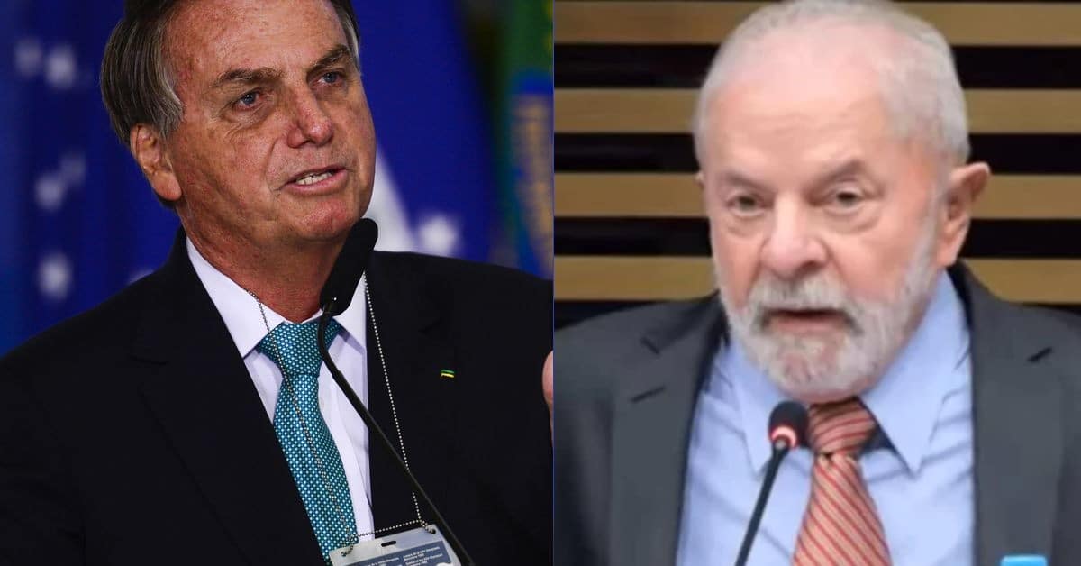 Bolsonaro e Lula - Foto Reprodução do Twitter