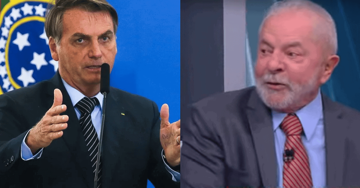 Bolsonaro e Lula - Foto Reprodução do Twitter