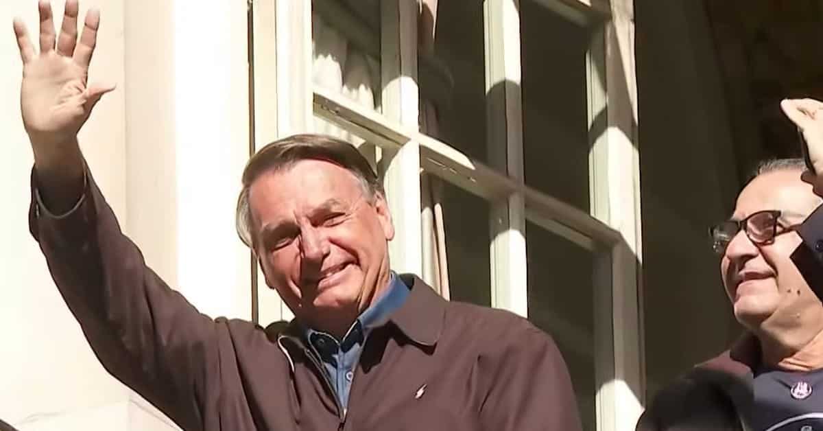 Bolsonaro em Londres - Foto Reprodução do Twitter