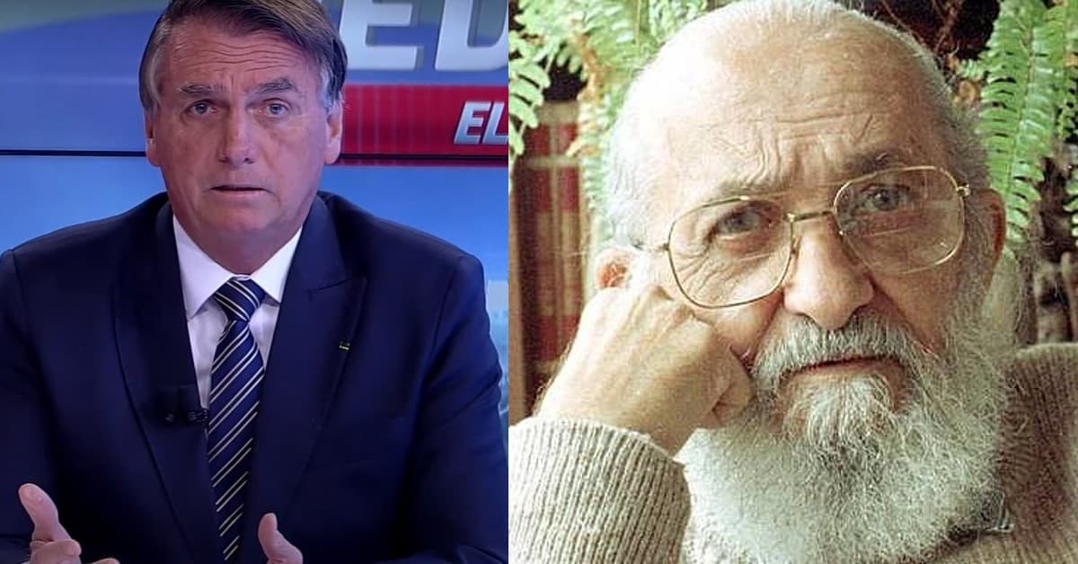 Educação Bolsonaro e Paulo Freire - Foto Reprodução do Twitter