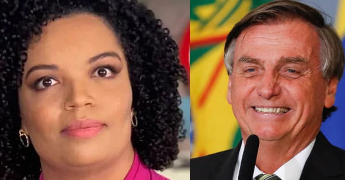 Jornalista CNN e Bolsonaro - Foto Reprodução do Twitter