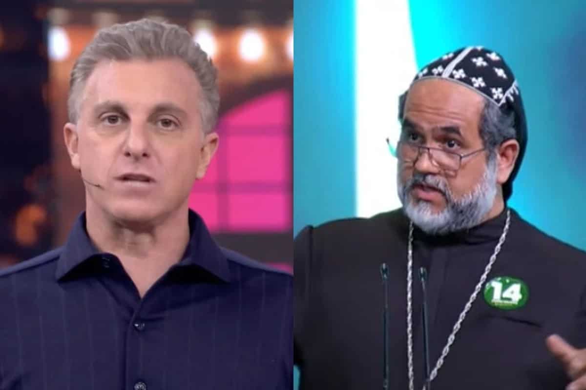 Luciano Huck e Padre Kelmon - Foto Reprodução do Twitter