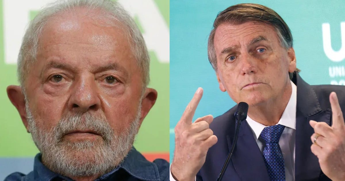 Lula e Bolsonaro - Foto Reprodução do Twitter