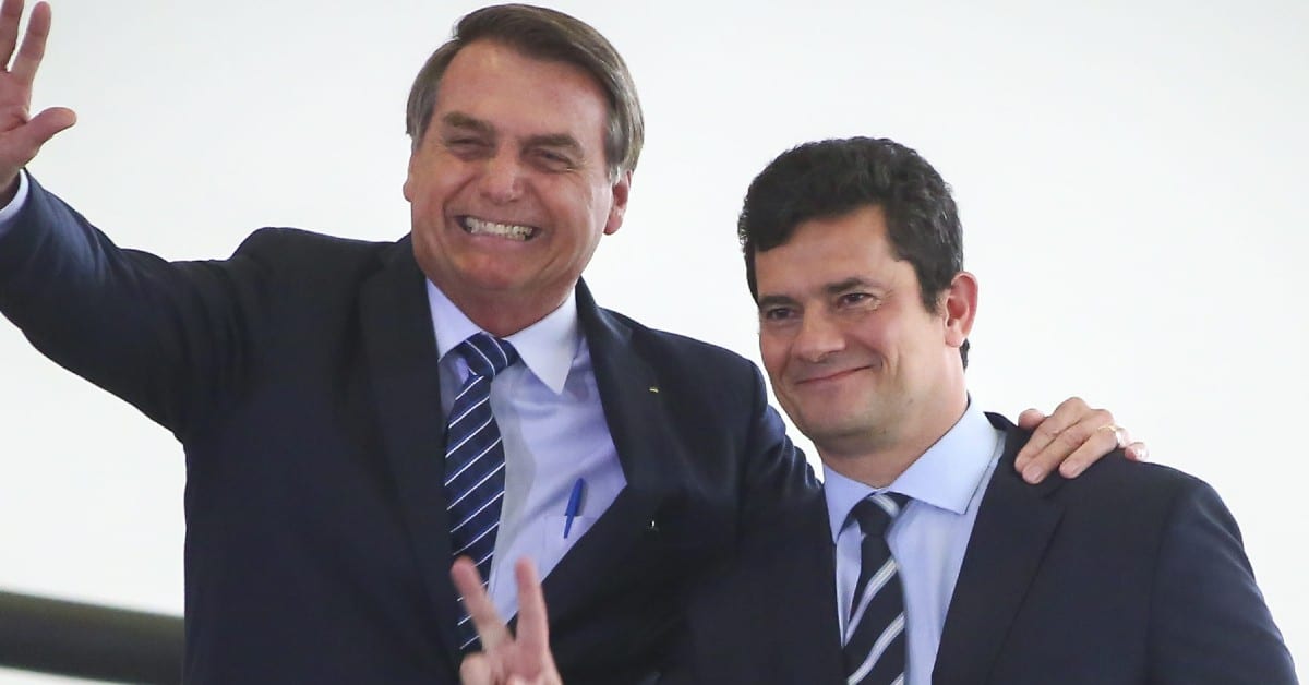 Sergio Moro reproduz vídeo de campanha do Bolsonaro e esquerda “pira” 52 Sergio Moro e Bolsonaro - Foto Reprodução do Twitter