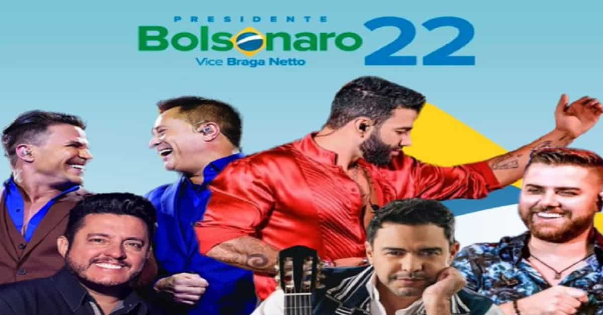 AGENDA DE BOLSONARO TEM ENCONTRO COM SERTANEJOS - FOTO TWITTER