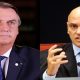 BOLSONARO E ALEXANDRE DE MORAES - FOTO TWITTER