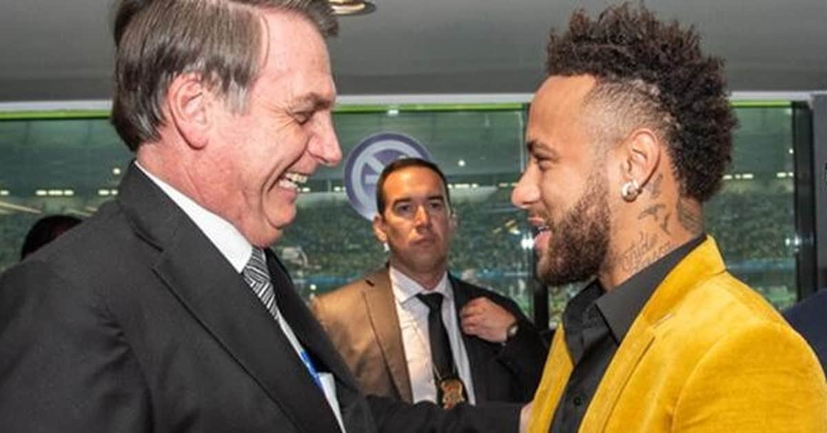 Bolsonaro e Neymar - Foto Reprodução do Twitter