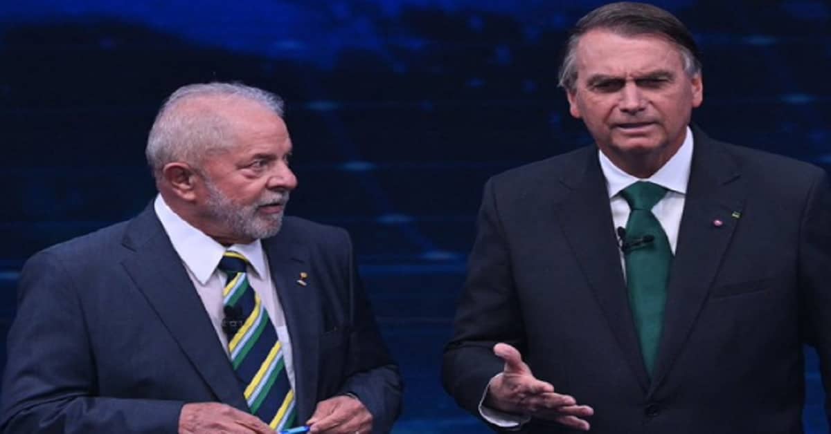 DEBATE DA GLOBO COM LULA E BOLSONARO - FOTO TWITTER