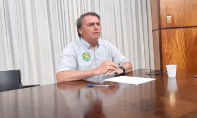 LIVE DE JAIR BOLSONARO - FOTO REPRODUÇÃO DO TWITTER