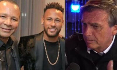 Neymar Pai e Bolsonaro - Foto Reprodução do Twitter