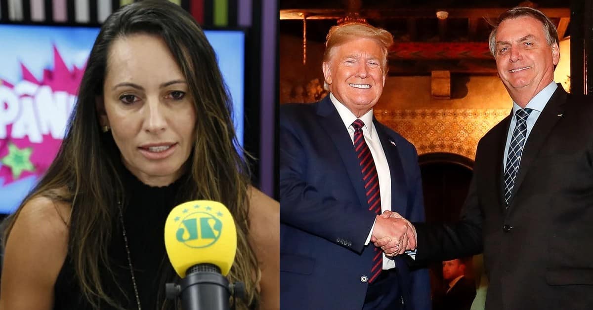 Ana Paula Bolsonaro e Trump - Foto Reprodução do Twitter