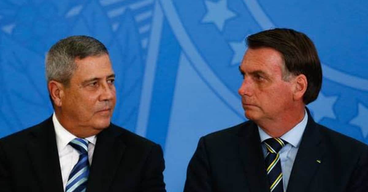 Braga Netto e Bolsonaro - Foto Reprodução do Twitter