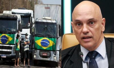 Caminhoneiros x Alexandre de Moraes - Foto Reprodução do Twitter