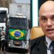 Caminhoneiros x Alexandre de Moraes - Foto Reprodução do Twitter