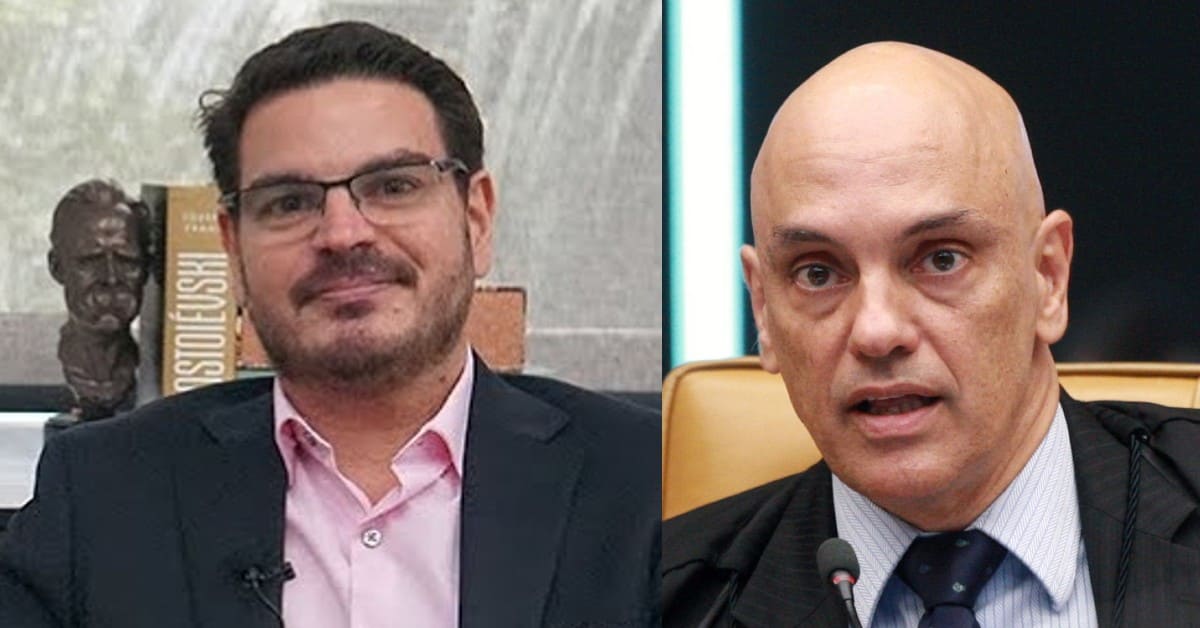 Constantino e Alexandre de Moraes - Foto Reprodução do Twitter