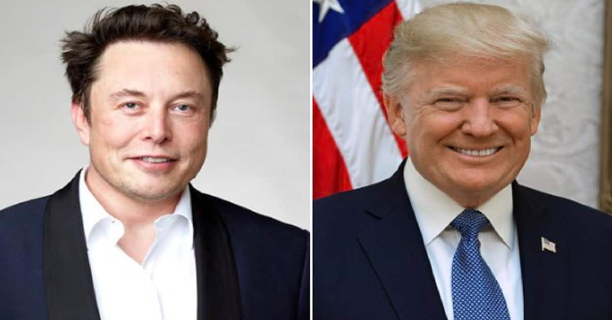 ELON MUSK E DONALD TRUMP - FOTO TWITTER
