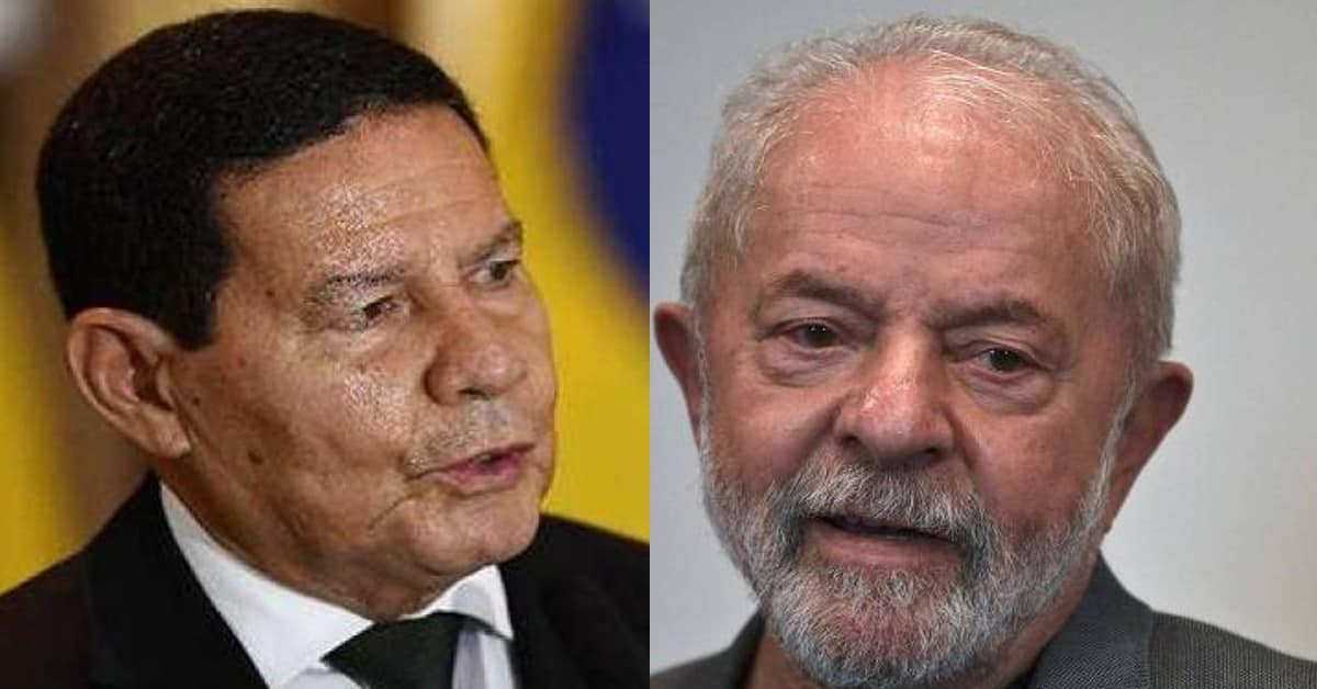 Hamilton Mourão e Lula - Foto Reprodução do Twitter