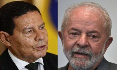 Hamilton Mourão e Lula - Foto Reprodução do Twitter