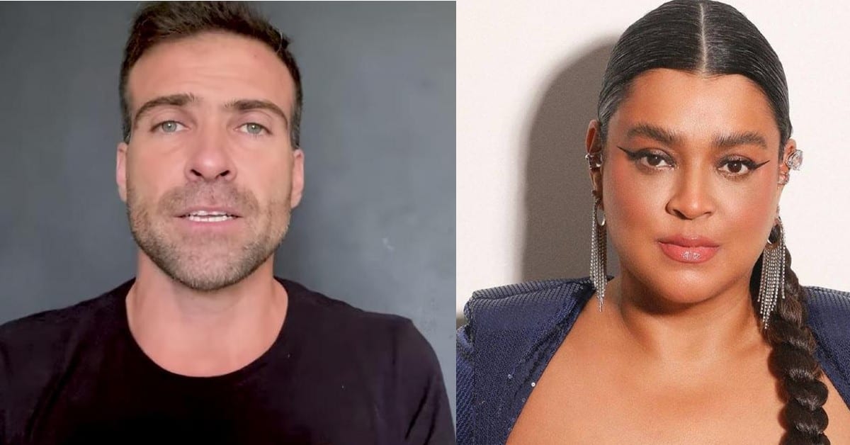 Jornalista Pilhado e Petra Gil - Foto Reprodução do Twitter