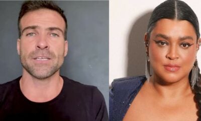 Jornalista Pilhado e Petra Gil - Foto Reprodução do Twitter