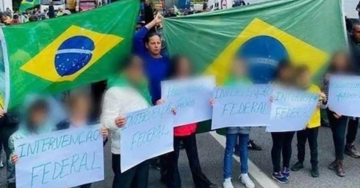 Manifestação Conselho Tutelar - Foto Reprodução do Twitter