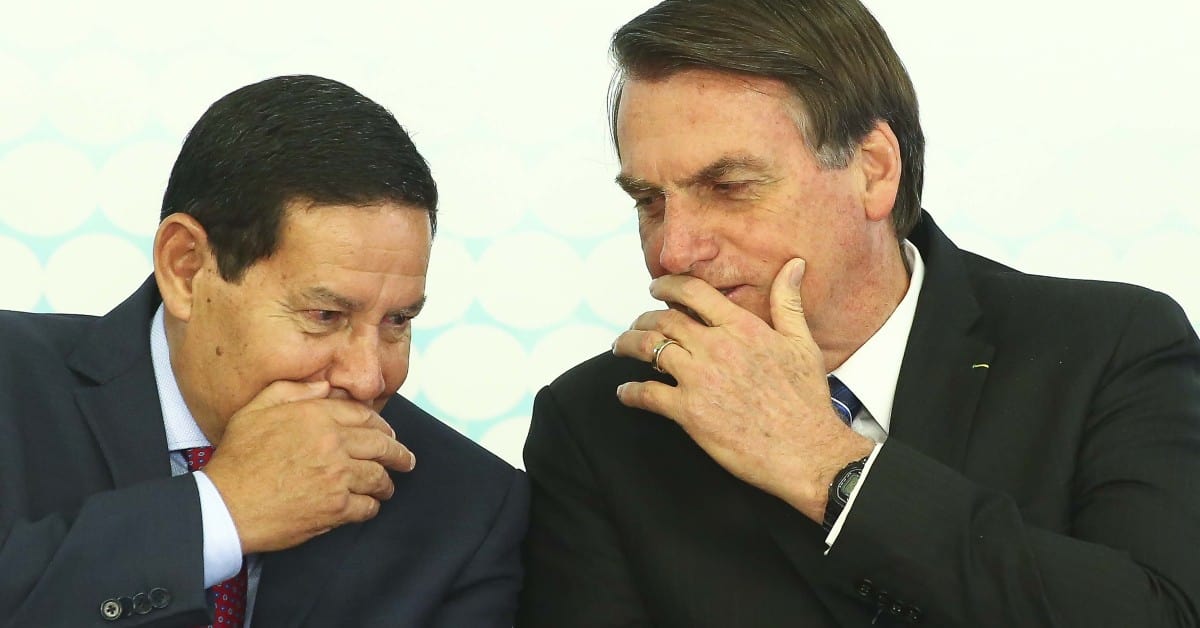 Mourão e Bolsonaro - Foto Reprodução do Twitter