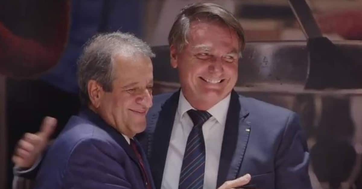 Presidente do PL Valdemar Costa e Bolsonaro - Foto Reprodução do Twitter