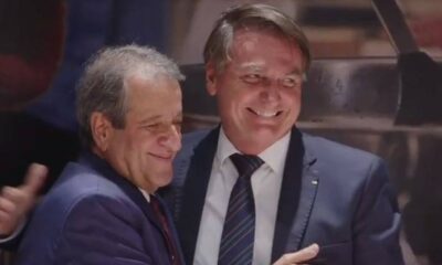 Presidente do PL Valdemar Costa e Bolsonaro - Foto Reprodução do Twitter